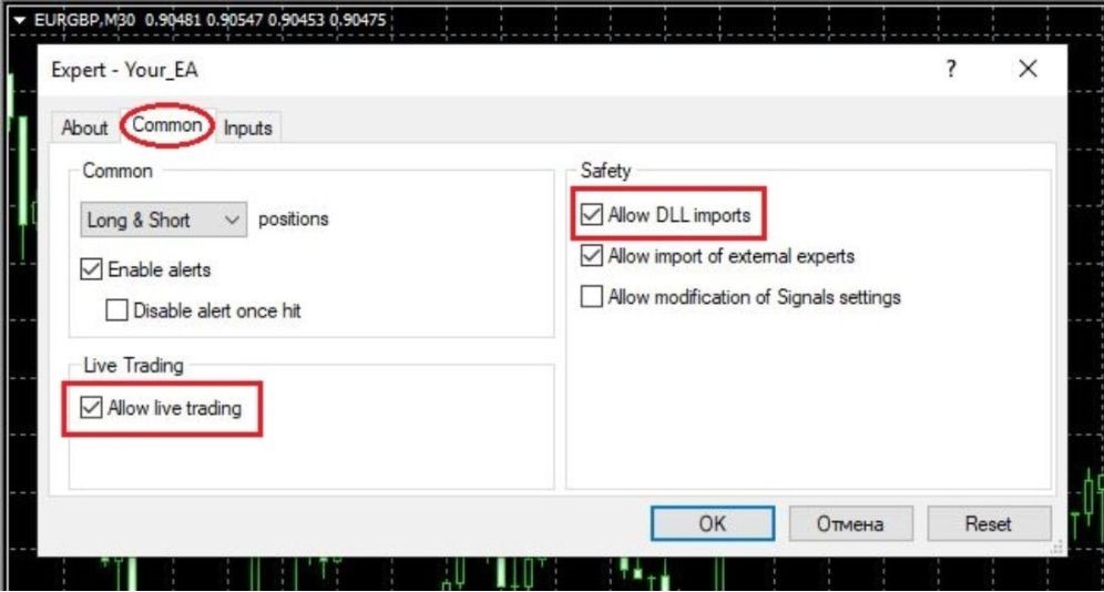 How to setup ea (Expert Advisor) MT4- MT5 with DLL (14)